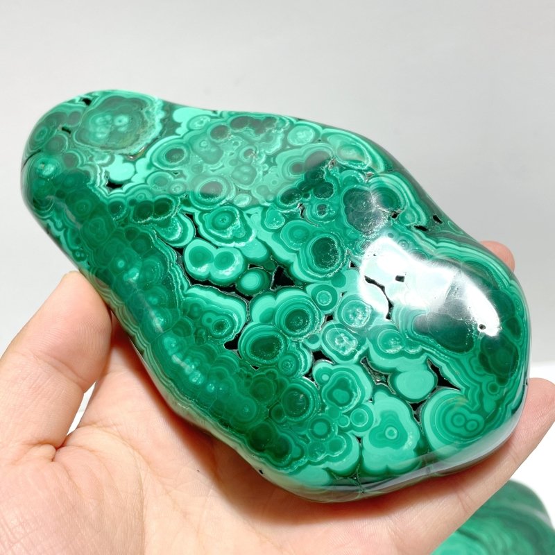 4 Pieces High Quality Polished Malachite Free Form - Wholesale Crystals