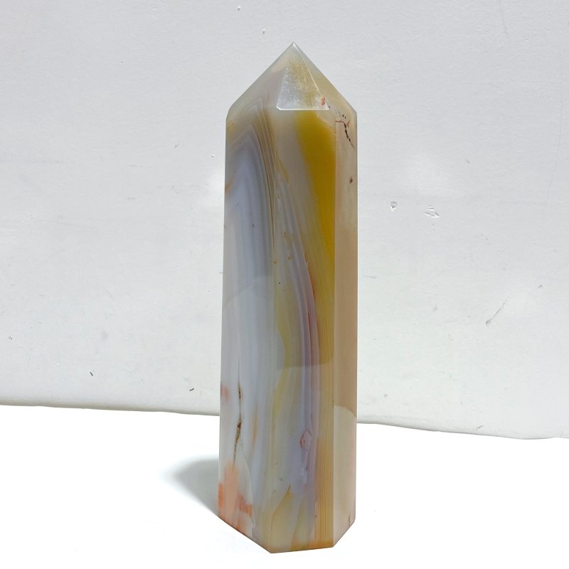 4 Pieces Large Agate Tower Points - Wholesale Crystals