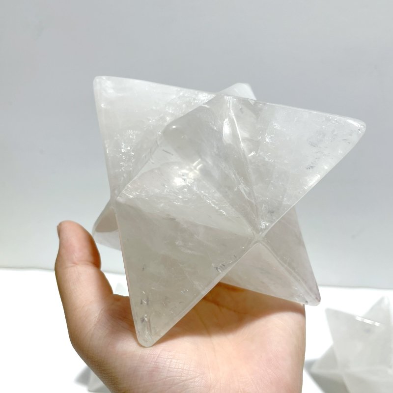 4 Pieces Large Clear Quartz Merkaba - Wholesale Crystals