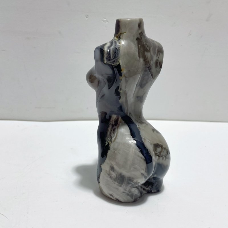 4 Pieces Volcano Agate Goddess Carving (UV - Reactive) - Wholesale Crystals