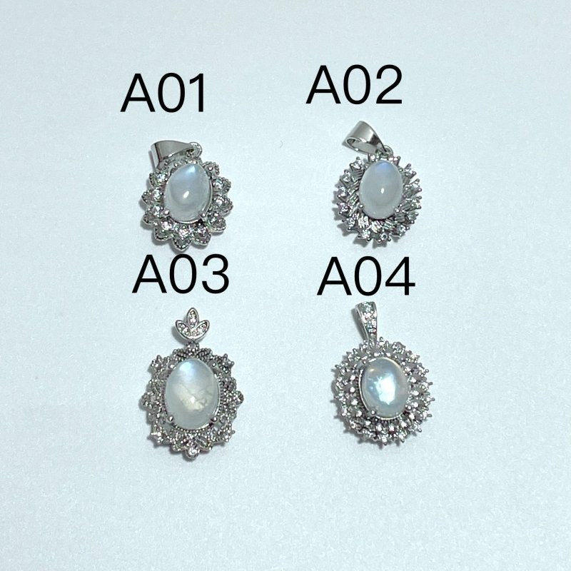 4 Styles Moonstone Pendant Wholesale - Wholesale Crystals