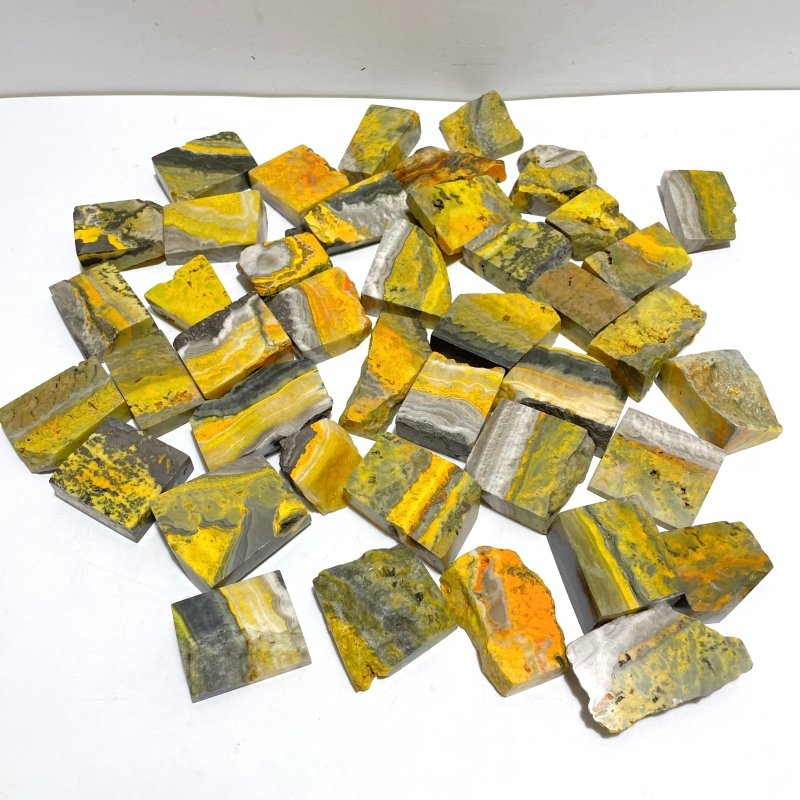 42 Pieces Bumble Bee Jasper Polished Home Decor - Wholesale Crystals