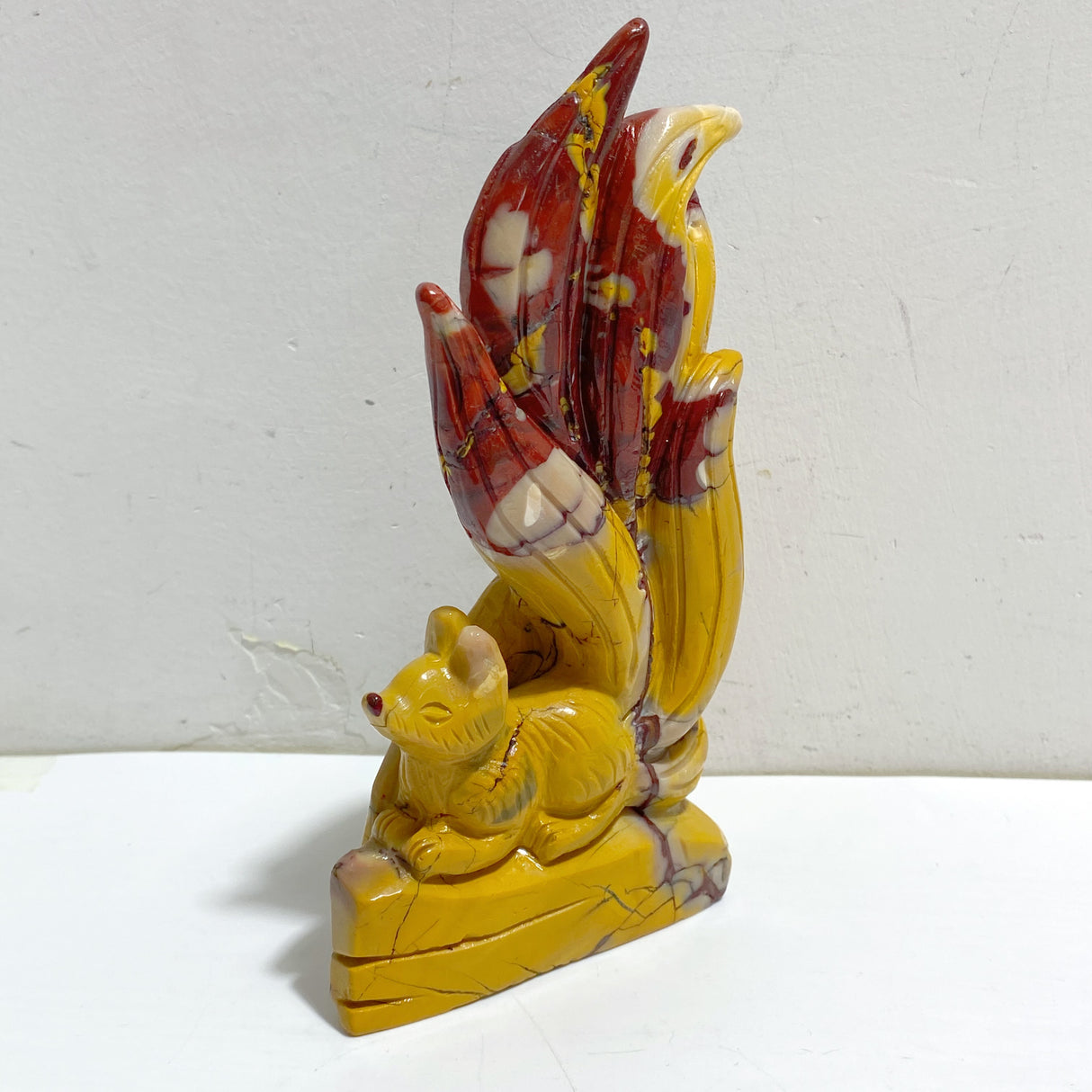 2 Pieces Mookaite Nine-tailed Fox Carving #6