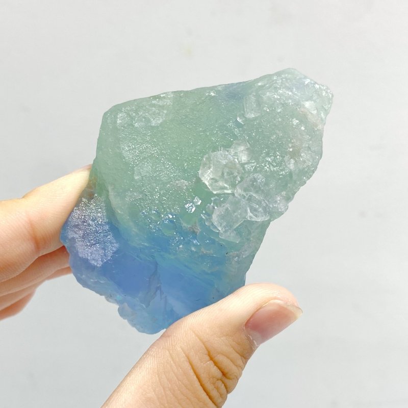45 Pieces Blue Fluorite Mixed Calcite Raw Stone Specimen - Wholesale Crystals