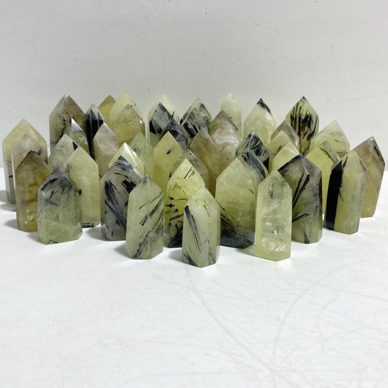 45 Pieces Heat Treatment Citrine Mixed Black Tourmaline Tower Point -Wholesale Crystals