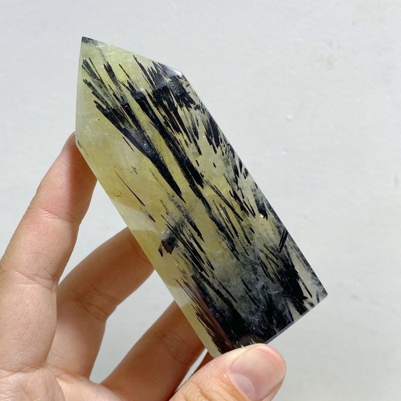 45 Pieces Heat Treatment Citrine Mixed Black Tourmaline Tower Point -Wholesale Crystals