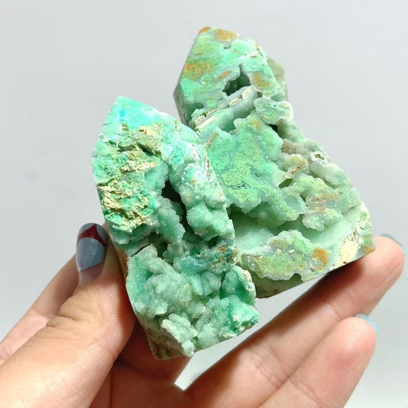 48 Pieces Indonesia Turquoise Druzy Geode Tower Points - Wholesale Crystals