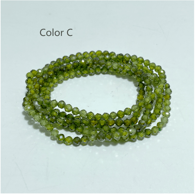 4MM Cut Faceted Cubic Zirconia Bracelet Wholesale - Wholesale Crystals