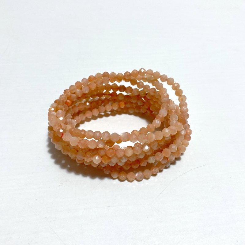 4MM Multi - Faceted Flash Bead Bracelets Wholesale Fluorite Garnet - Wholesale Crystals