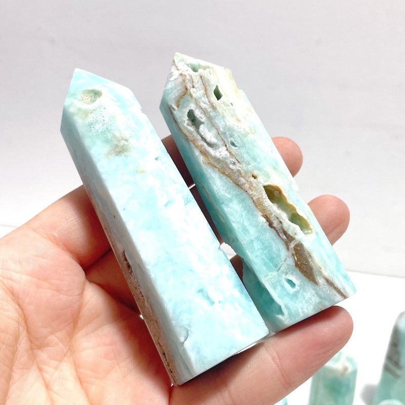 5 - 9CM Hemimorphite Tower Point Wholesale - Wholesale Crystals