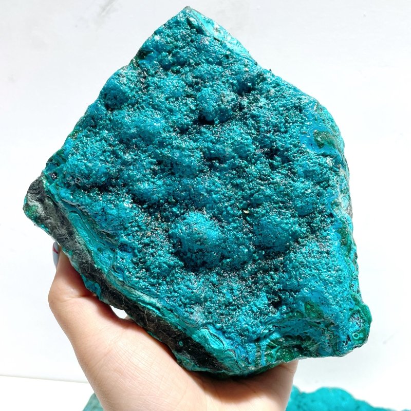 5 Pieces Chrysocolla Mixed Malachite Raw Stone Specimen - Wholesale Crystals