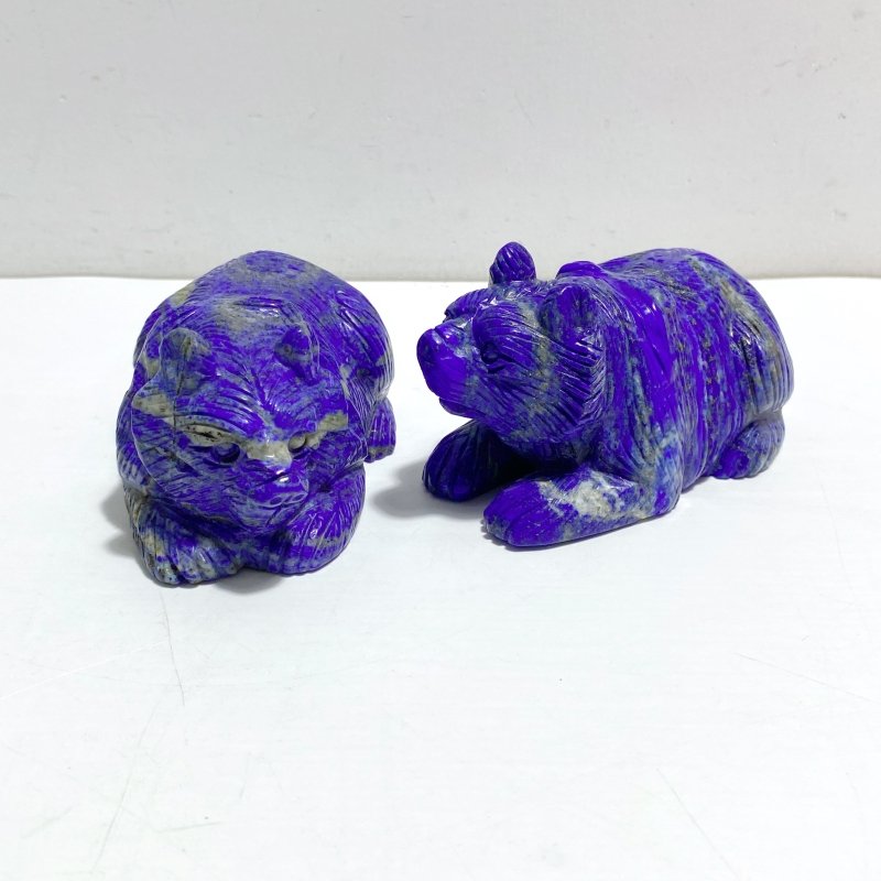 5 Pieces Lapis Lazuli Bears Carving - Wholesale Crystals