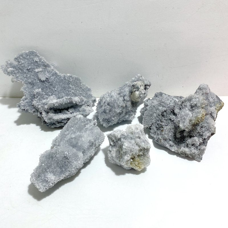 5 Pieces Large Black Clear Quartz Cluster Specimen For Collection -Wholesale Crystals
