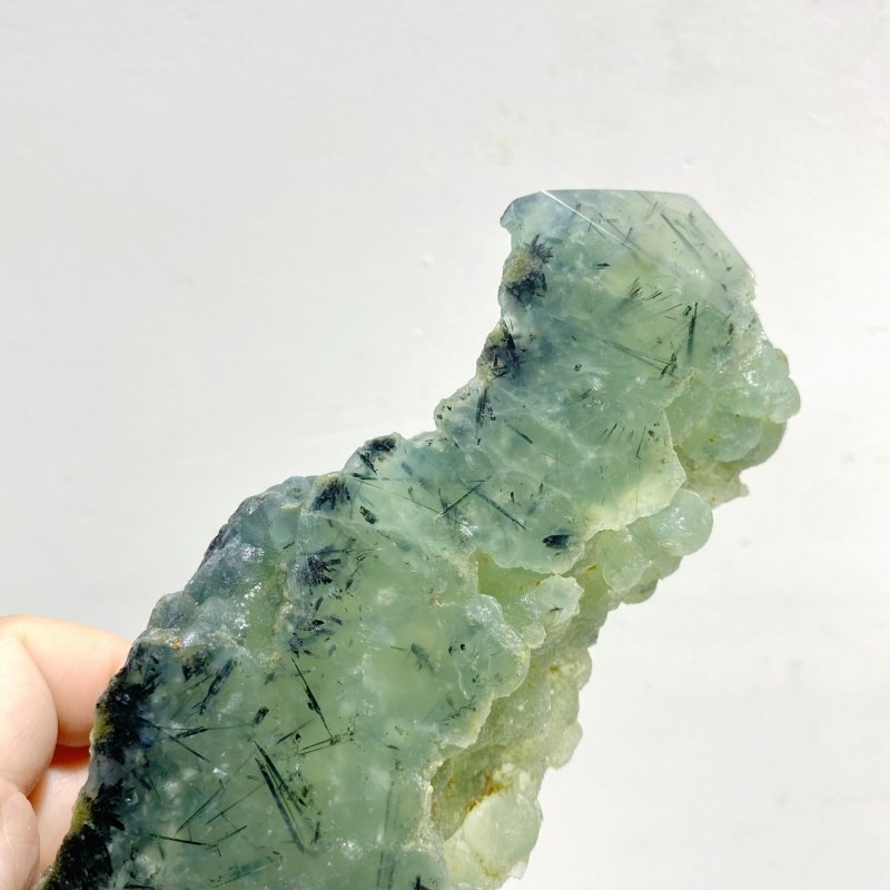 5 Pieces Large Natural Prehnite Tower Raw Side -Wholesale Crystals