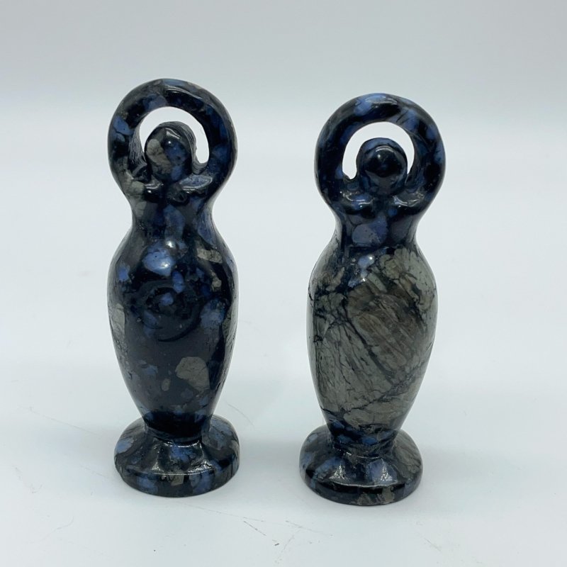 5 Types Spiral Goddess Carving Wholesale Obsidian Fluorite -Wholesale Crystals