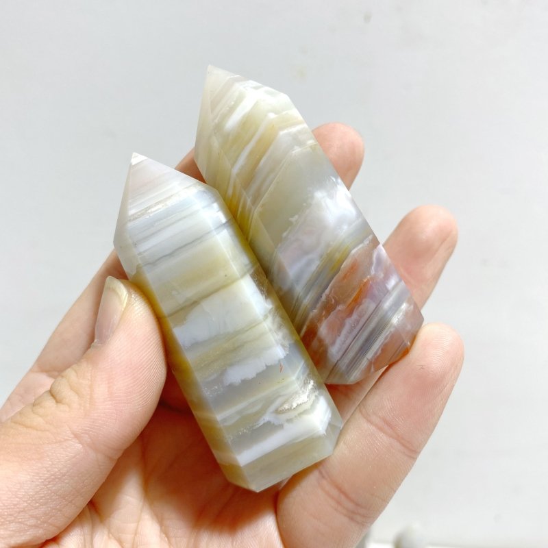 53 Pieces Stripe Agate Tower Points - Wholesale Crystals