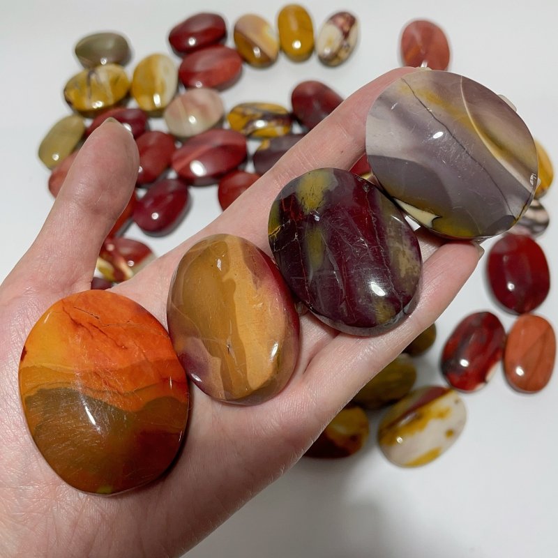 55 Pieces Mookaite Stone Palm -Wholesale Crystals