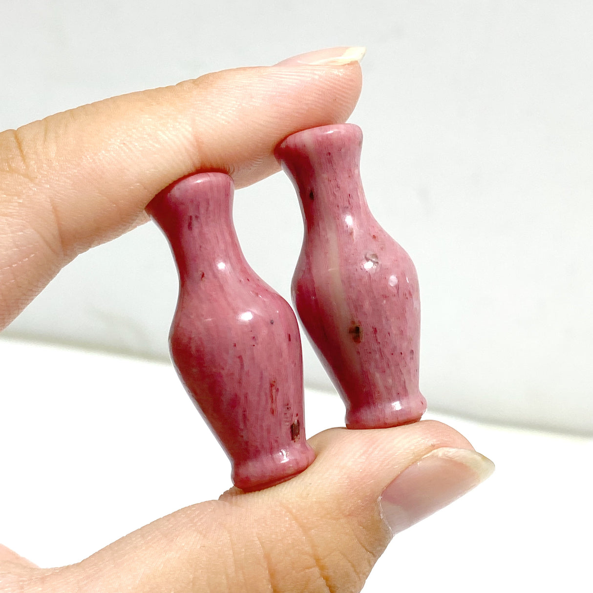 2 Types Vase Carving Wholesale Ocean Jasper Rhodonite