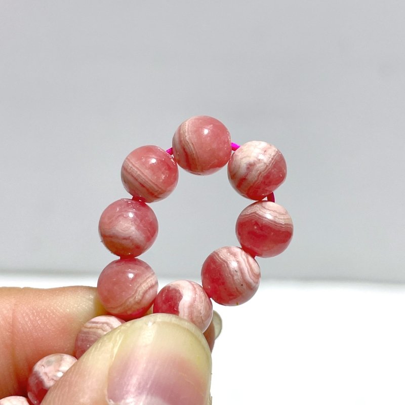 6 Pieces 7mm Rhodochrosite Bracelets - Wholesale Crystals