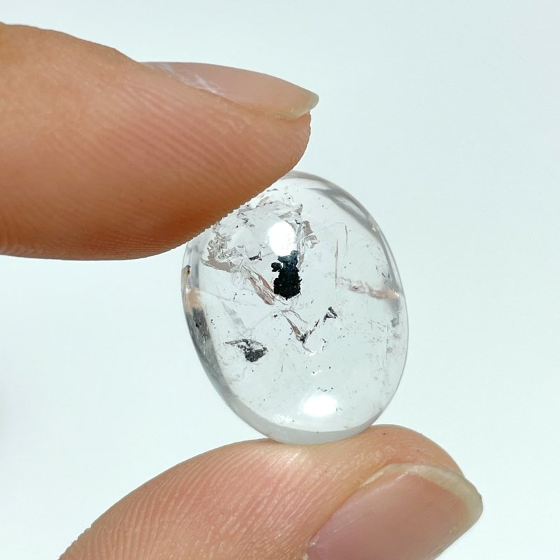 6 Pieces Enhydro Quartz Oval Cabochon Crystal DIY Pendants 1 - Wholesale Crystals