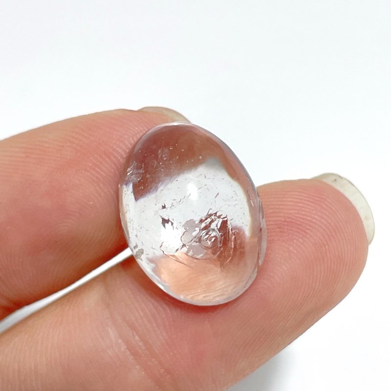 6 Pieces Enhydro Quartz Oval Cabochon Polished Crystal DIY Pendant 2 - Wholesale Crystals