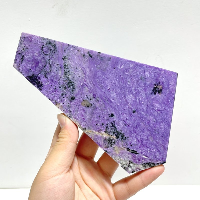 6 Pieces High Quality Charoite Slab - Wholesale Crystals