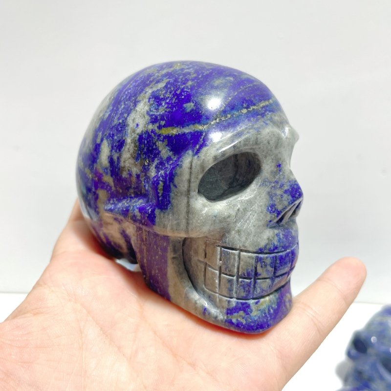 6 Pieces Lapis Lazuli Skull Carving - Wholesale Crystals