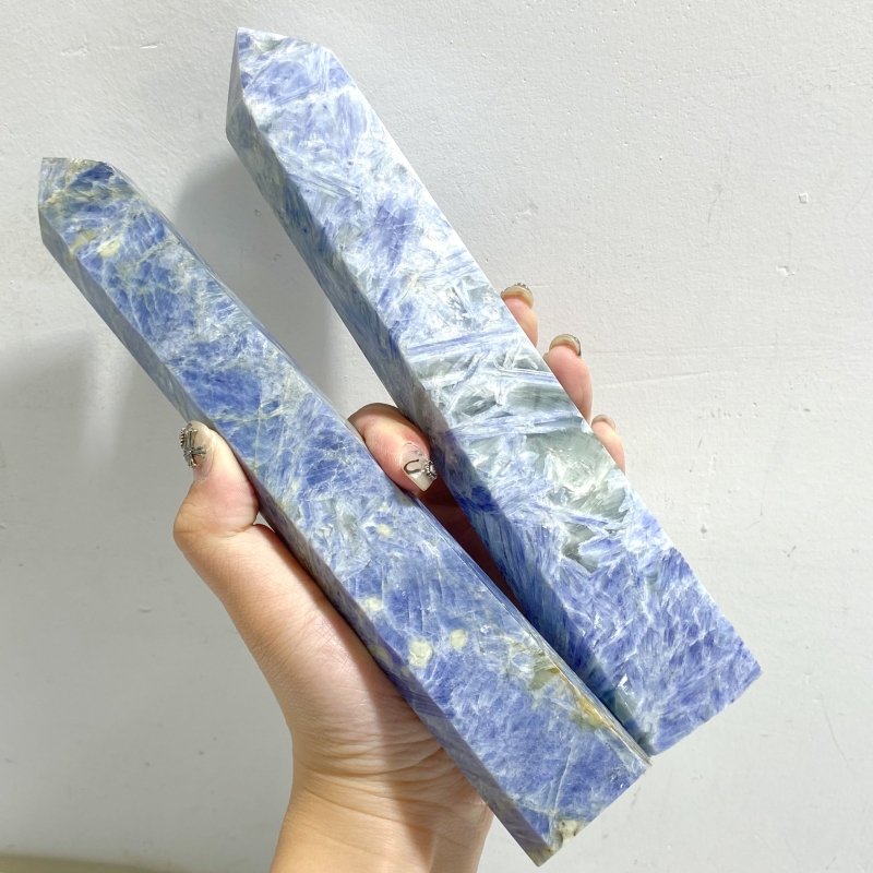 6 Pieces Large Blue Kyanite Point -Wholesale Crystals