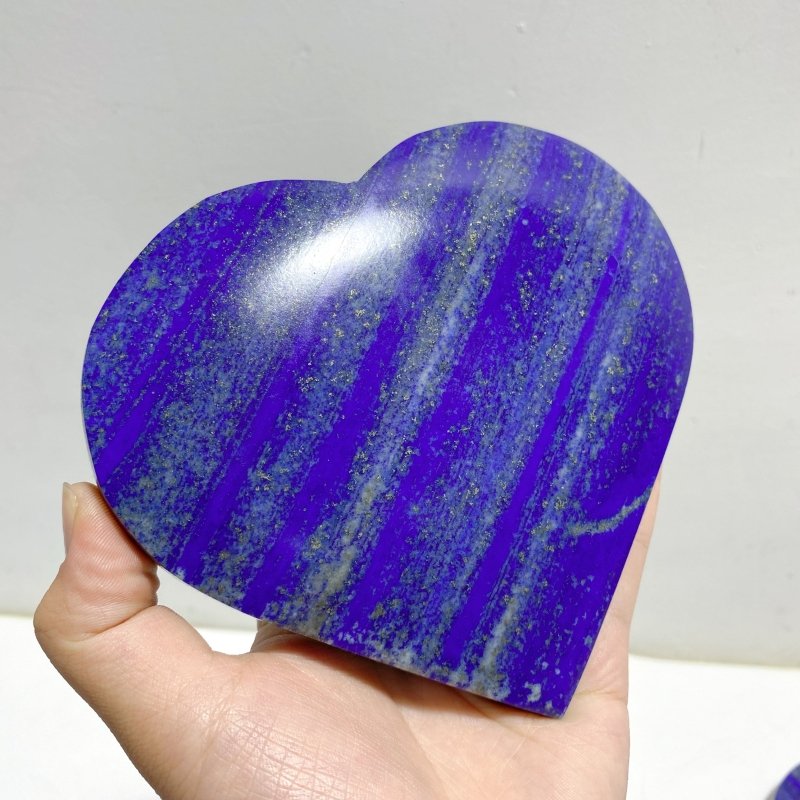 6 Pieces Large Lapis Lazuli Heart -Wholesale Crystals