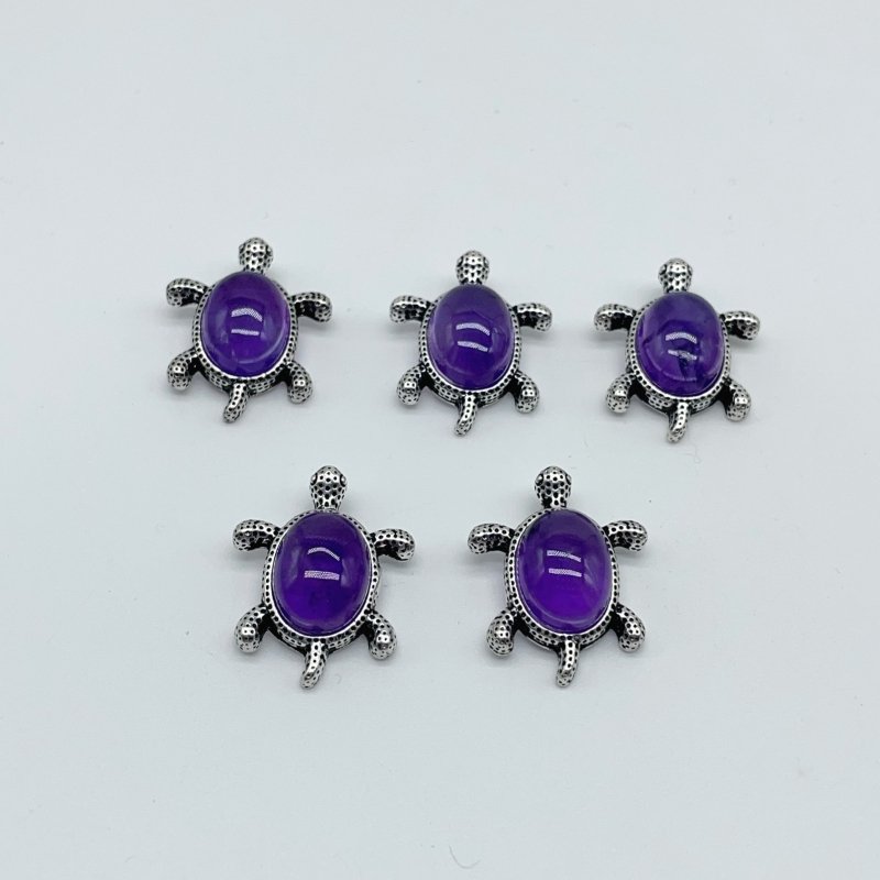 6 Types Cute Turtle Pendant Wholesale Moonstone Amethyst - Wholesale Crystals