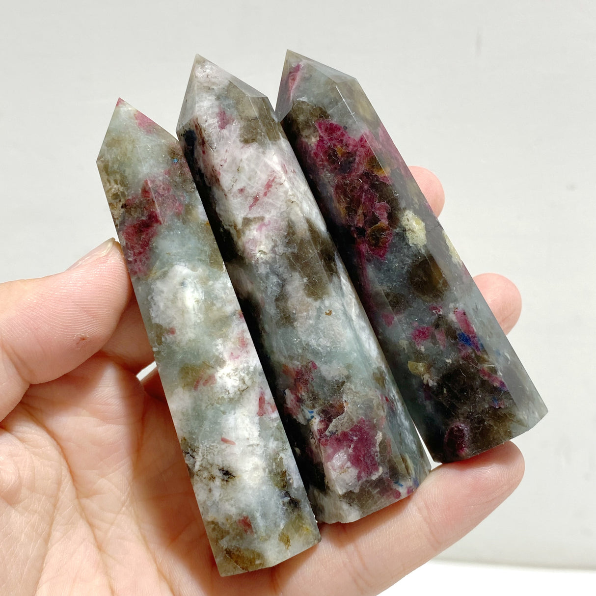 Pink & Blue Tourmaline Tower Point Wholesale