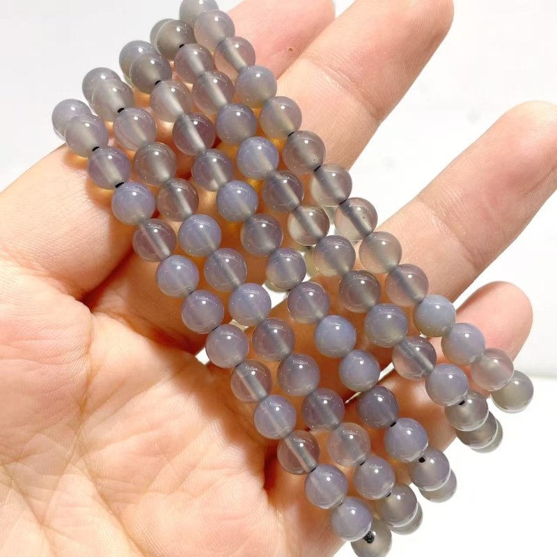 6mm Carnelian Howlite Silver Sheen Obsidian Dragon Blood Stone White Agate Bracelet Wholesale - Wholesale Crystals