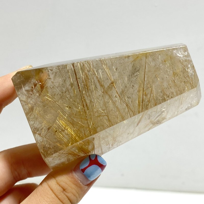 7 Pieces High Quality Golden Rutile Quartz Free Form Home Decor - Wholesale Crystals