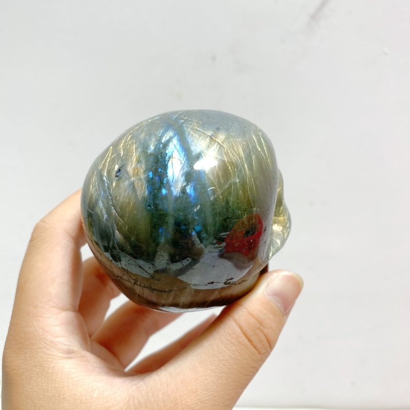 7 Pieces Labradorite Skull Carving - Wholesale Crystals