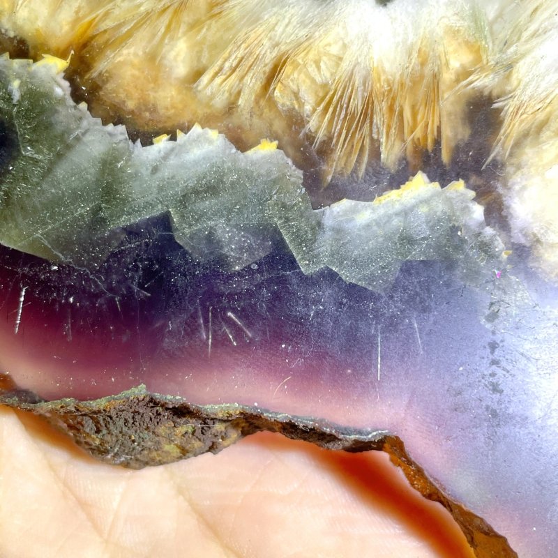 7 Pieces Large Fluorite Mixed Pyrite Point - Wholesale Crystals