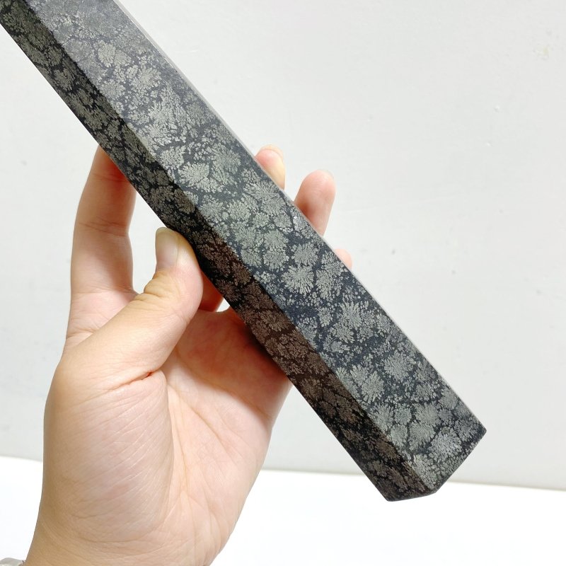 7 Pieces Tall Snowflake Stone Point -Wholesale Crystals