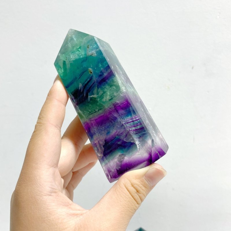 8 Pieces Feather Fluorite Four-sided Points -Wholesale Crystals