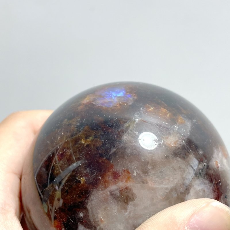 8 Pieces Fire Quartz Mixed Moonstone Spheres - Wholesale Crystals