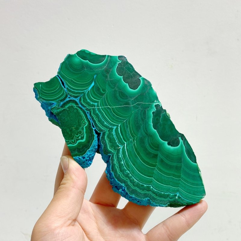 8 Pieces High Quality Beautiful Chrysocolla Mixed Malachite Slab Specimen 9 - Wholesale Crystals