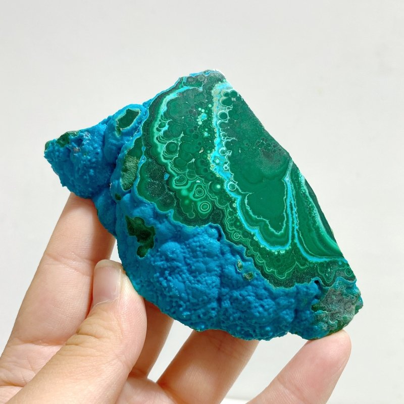 8 Pieces High Quality Beautiful Chrysocolla Mixed Malachite Slab Specimen 9 - Wholesale Crystals