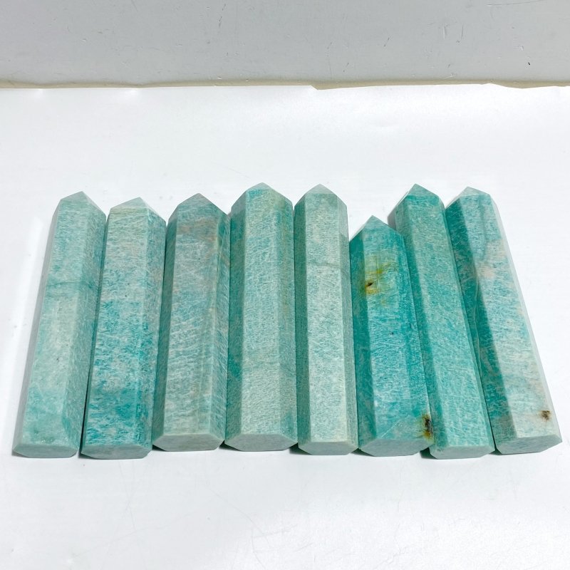 8 Pieces Large Amazonite Tower Points -Wholesale Crystals