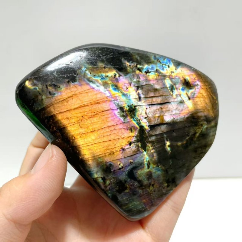 8 Pieces Large Beautiful Polished Purple Blue Labradorite Free Form - Wholesale Crystals