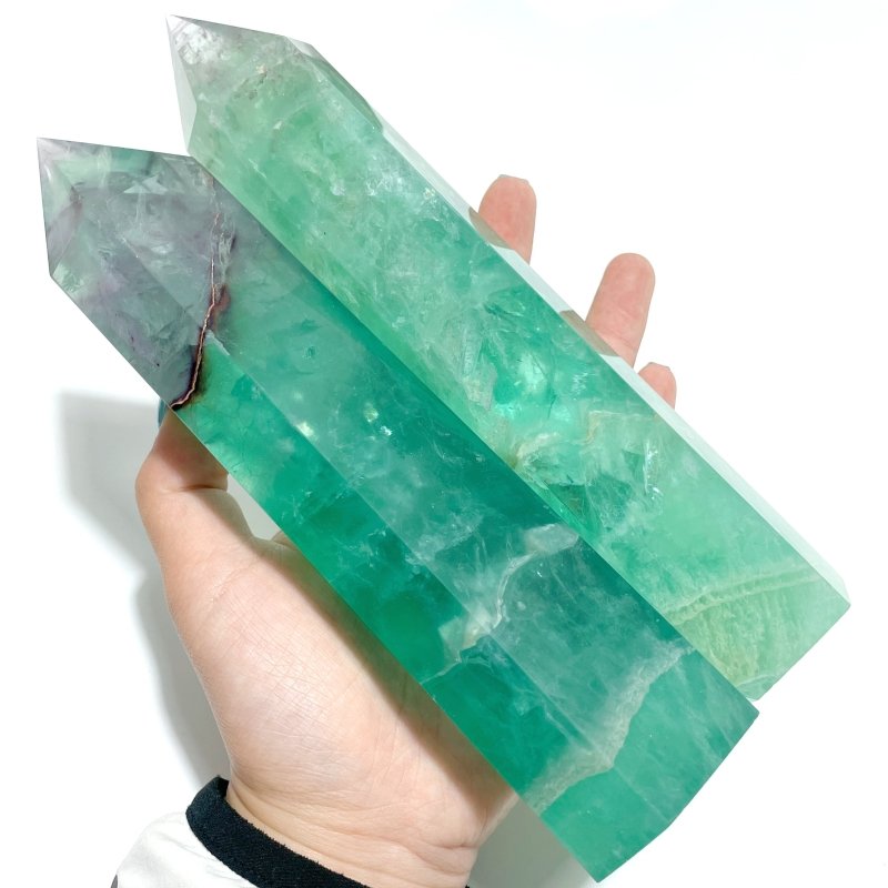 8 Pieces Large Fluorite Tower - Wholesale Crystals