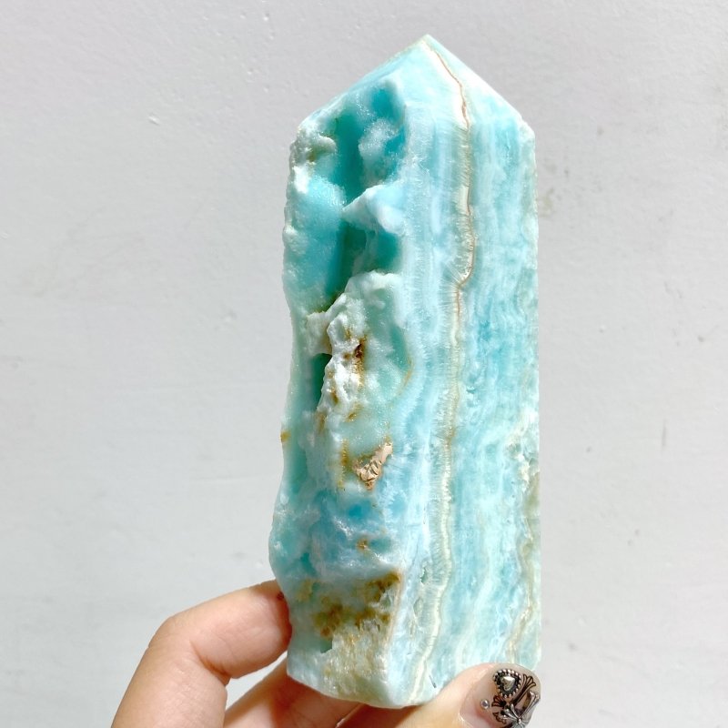 8 Pieces Large Hemimorphite Four-Sided Point Raw Side -Wholesale Crystals