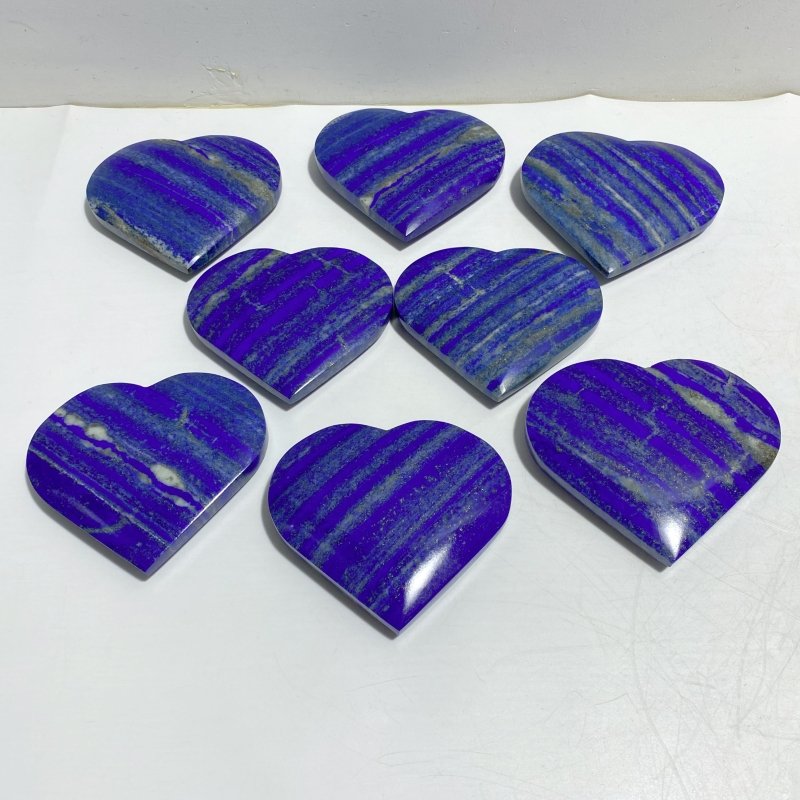 8 Pieces Large Lapis Lazuli Heart -Wholesale Crystals