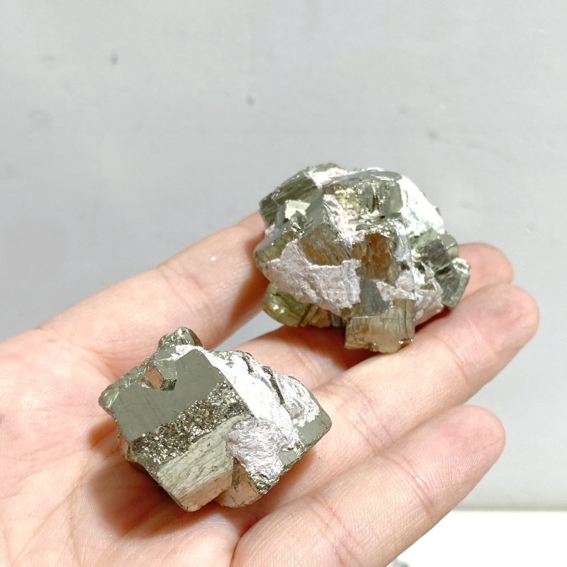 80 Pieces Small Raw Pyrite Specimen For Collection - Wholesale Crystals