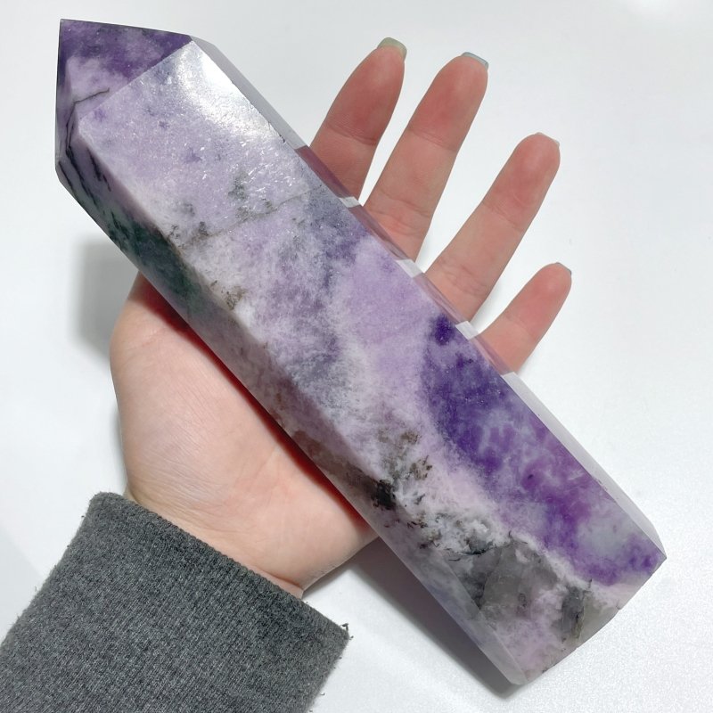 8.2 - 10.8in 6 Pieces Large Lepidolite Tower - Wholesale Crystals