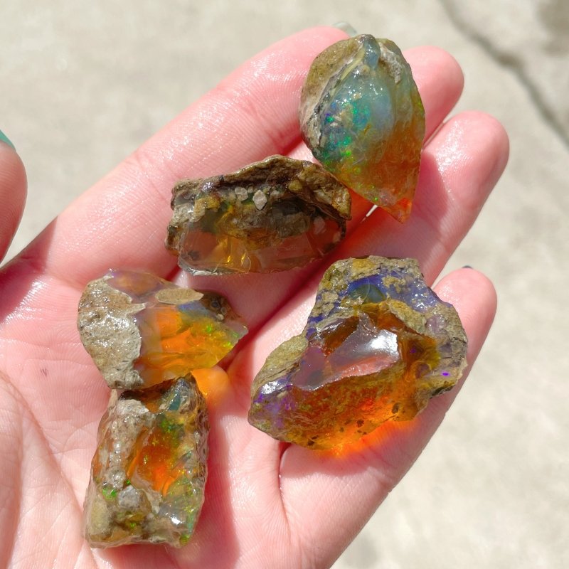 83 Pieces Natural Raw Opal Gemstone Stone - Wholesale Crystals