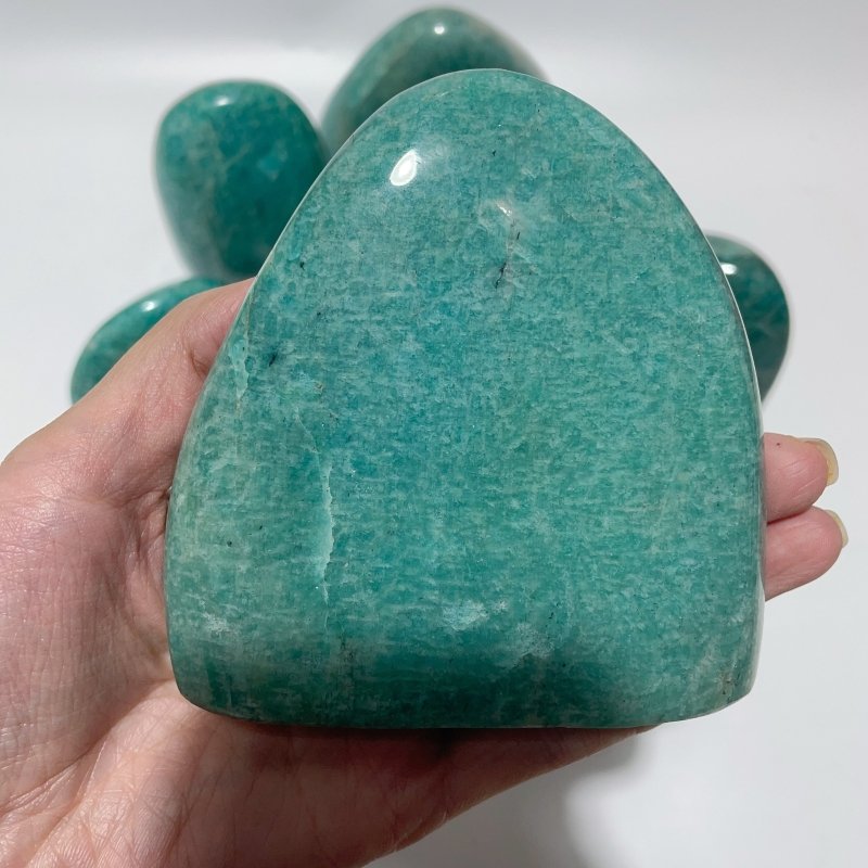 9 Pieces Deep Blue Amazonite Free Form -Wholesale Crystals