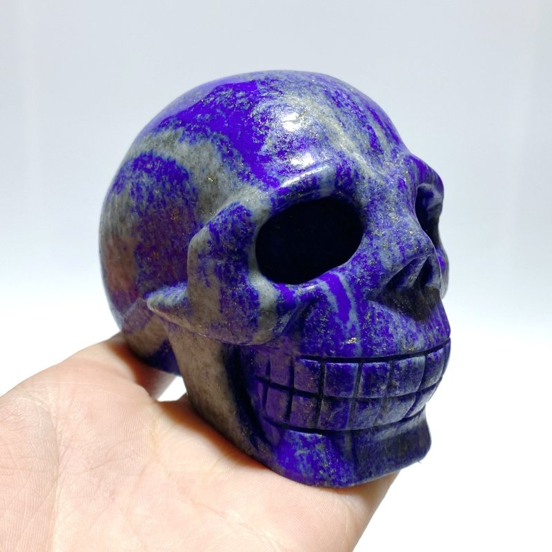 9 Pieces Lapis Lazuli Skull Carving - Wholesale Crystals